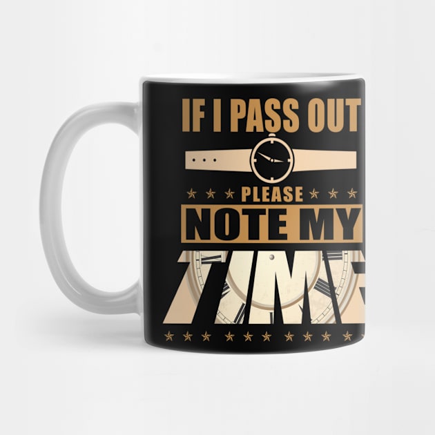 If I Pass Out Please Note My Time Shirt Funny Rowing Gym Tee by blimbercornbread